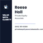 Equity Column Minimal Private Equity Associate 2x2 Square