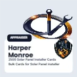 Cornerstone Photo Chip Solar Panel Installer 2x2 Square