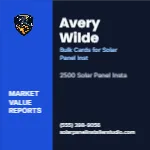 Metro Valuation Navy Solar Panel Installer 2x2 Square