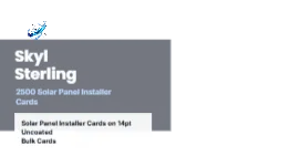 Skyline Band Modern Solar Panel Installer 2x2 Square