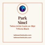 Ivory Crest Luxury Tattoo Artist 2x2 Square