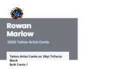 Skyline Band Modern Tattoo Artist 2x2 Square