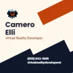 Angled Copper Strata Virtual Reality Developer 2x2 Square