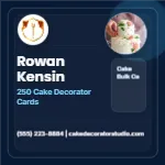 Blueprint Grid Authority Cake Decorator 2x2