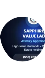 Jewelry Gradient Radial Sapphire