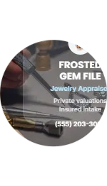 Jewelry Photo Overlay Frosted