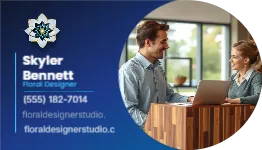 Horizontal Apartment Leasing Agent01 1 Floral Designer 3 5x1 75 Half Circle