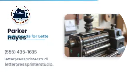 Horizontal Apartment Leasing Agent01 5 Letterpress Printer 3 5x1 75 Half Circle