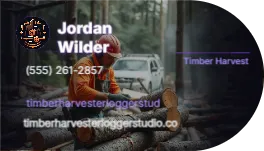 Horizontal Apartment Leasing Agent01 3 Timber Harvester Logger 3 5x1 75 Half Circle