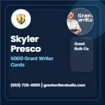 Blueprint Grid Authority Grant Writer 3x3