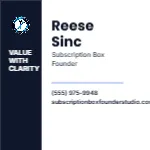 Equity Column Minimal Subscription Box Founder 3x3