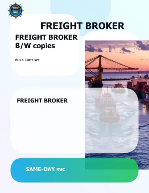 Freight Broker Color Copies 11x17 07