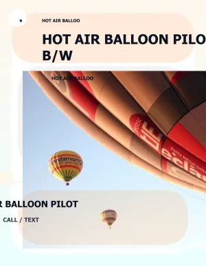 Hot Air Balloon Pilot Color Copies 11x17 04