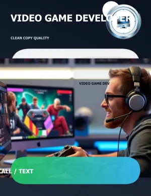 Video Game Developer Color Copies 11x17 05