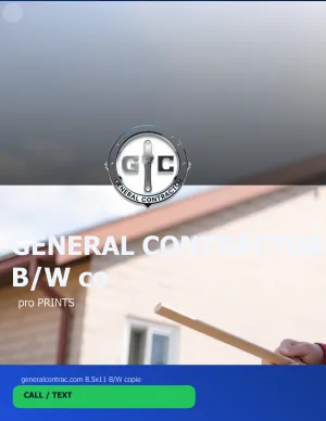 General Contractor Color Copies 5.5x8.5 06