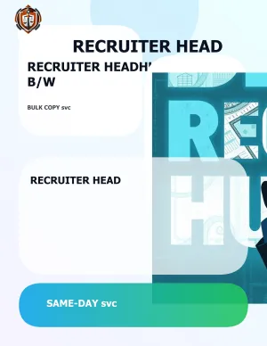 Recruiter Headhunter Color Copies 5.5x8.5 07