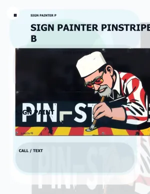 Sign Painter Pinstriper Color Copies 8.5x11 08