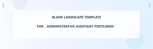 Administrative Assistant Blank Front 2.75x8.5 Landscape