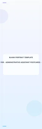 Administrative Assistant Blank Front 2.75x8.5 Portrait