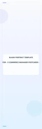 E Commerce Manager Blank Front 2.75x8.5 Portrait
