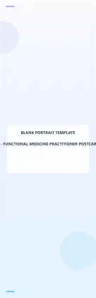 Functional Medicine Practitioner Blank Front 2.75x8.5 Portrait