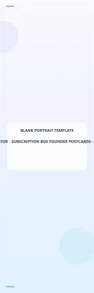 Subscription Box Founder Blank Front 2.75x8.5 Portrait