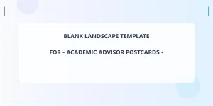 Academic Advisor Blank Front 2x4 Landscape