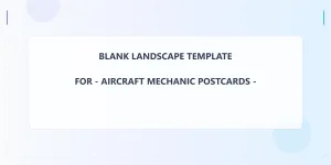 Aircraft Mechanic Blank Front 2x4 Landscape