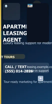 Apartment Leasing Agent Luxury Horizon 2x4