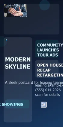 Apartment Leasing Agent Modern Skyline 2x4