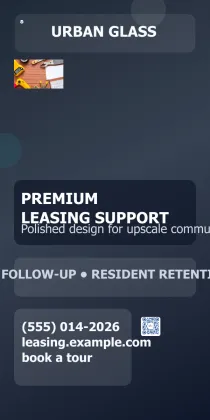 Apartment Leasing Agent Urban Glass 2x4