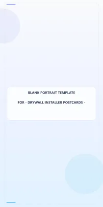 Drywall Installer Blank Front 2x4 Portrait