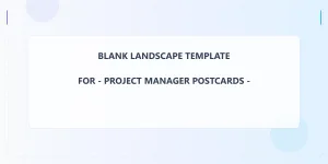 Project Manager Blank Front 2x4 Landscape
