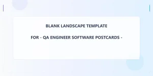 Qa Engineer Software Blank Front 2x4 Landscape