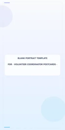 Volunteer Coordinator Blank Front 2x4 Portrait