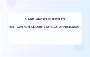 Gun Kote Cerakote Applicator Blank Front 3.5x5.5 Landscape
