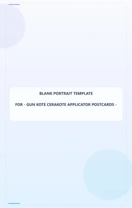 Gun Kote Cerakote Applicator Blank Front 3.5x5.5 Portrait