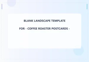Coffee Roaster Blank Front 3.5x5 Landscape