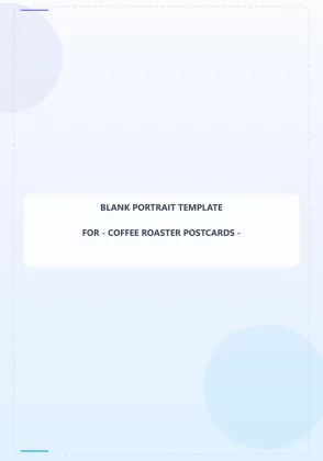 Coffee Roaster Blank Front 3.5x5 Portrait