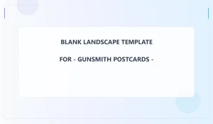 Gunsmith Blank Front 3.5x6 Landscape