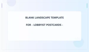 Lobbyist Blank Front 3.5x6 Landscape