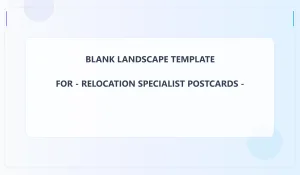 Relocation Specialist Blank Front 3.5x6 Landscape