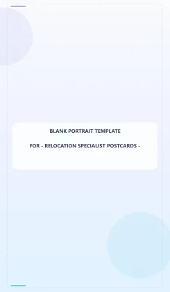 Relocation Specialist Blank Front 3.5x6 Portrait