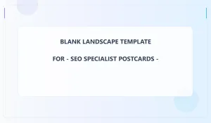 Seo Specialist Blank Front 3.5x6 Landscape