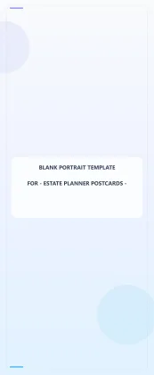 Estate Planner Blank Front 3.5x8.5 Portrait