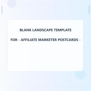 Affiliate Marketer Blank Front 3x3 Landscape