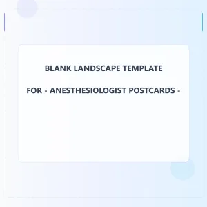 Anesthesiologist Blank Front 3x3 Landscape