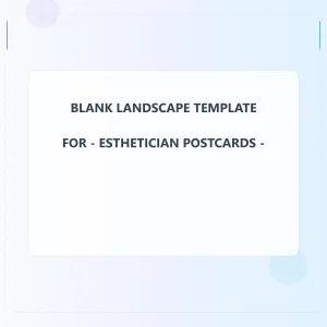 Esthetician Blank Front 3x3 Landscape