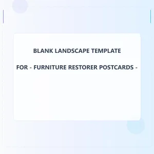 Furniture Restorer Blank Front 3x3 Landscape