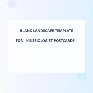 Kinesiologist Blank Front 3x3 Landscape